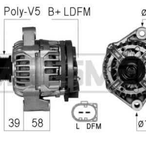ALTERNATORE SMART CABRIO, CITY-COUPE, FORTWO 0124225020