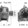 ALTERNATORE CLIO, FLUENCE, GRAND SCENIC, KANGOO, LAGUNA, LOGAN, MEGANE, MEGANE Scenic, MODUS, SCENIC, THALIA, TWINGO, WIND