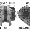 ALTERNATORE RENAULT VALEO 2607402, 439807, 440461, TG12C091 (A11)