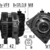 ALTERNATORE 104210-2320 TOYOTA AURIS, COROLLA, YARIS  (A18)