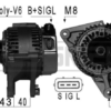 ALTERNATORE 102211-1900 TOYOTA CELICA, COROLLA, MR2, RAV 4 (A19)