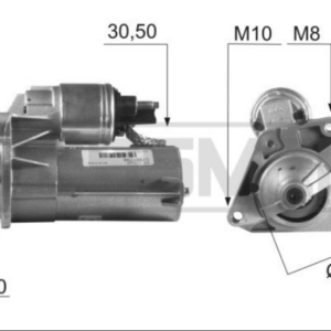 MOTORINO AVVIAMENTO AUTO 12V 1.4KW PER NISSAN CUBE JUKE KUBISTAR NOTE 1.5
