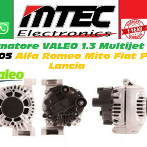 Alternatore VALEO 1.3 Multijet 90AH 188A900 Alfa Romeo Mito Fiat Punto MJET