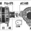 ALTERNATORE TG14C078 VALEO   RIGENERATO 1 ANNO GARANZIA   RICAMBI ORIGINALI