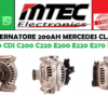 ALTERNATORE 200AH MERCEDES CLASSE E 270 CDI DA 02 A 08 MOTORE 0121545902