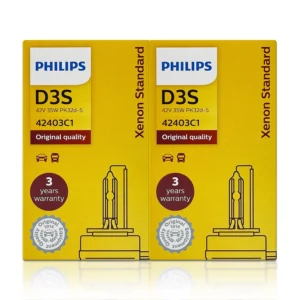 COPPIA Philips D3S Lampade Xenon Hid 35W Bianco Anabbaglianti AUDI BMW MERCEDES